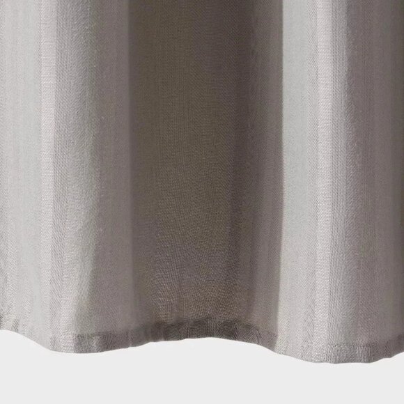 Herringbone Fabric Shower Curtain 72"x72" - Room Essentials, Gray - Picture 4 of 4